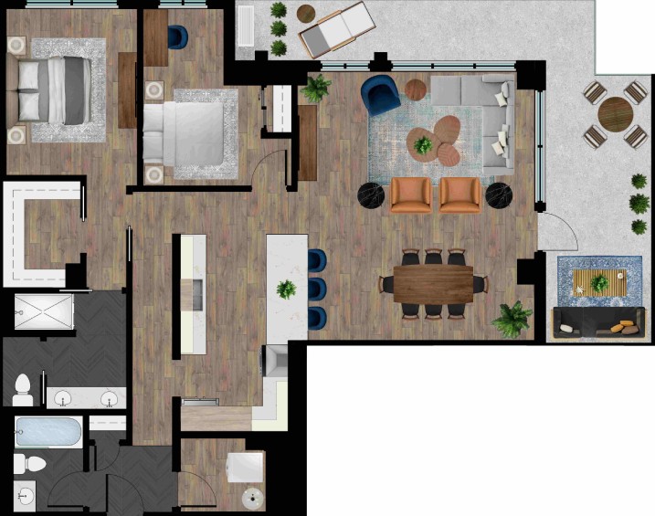 THE BEECH - 2 BDRM CORNER