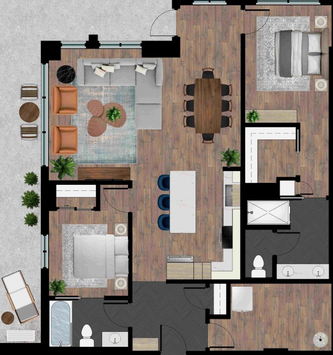 THE LINDEN - TYP 2 BDRM